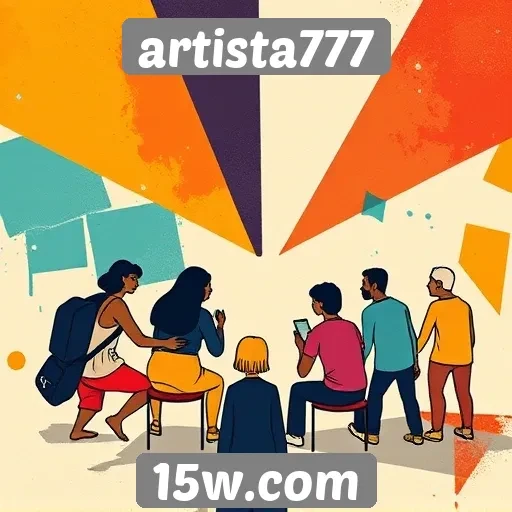 Impacto de comunidade nas interações do site artista777