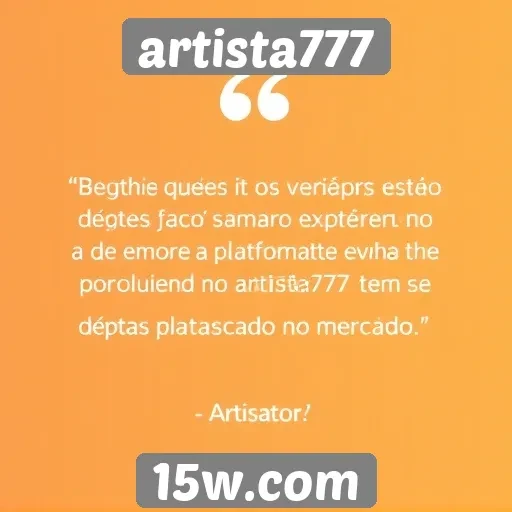 feedback dos usuários sobre a experiência no artista777